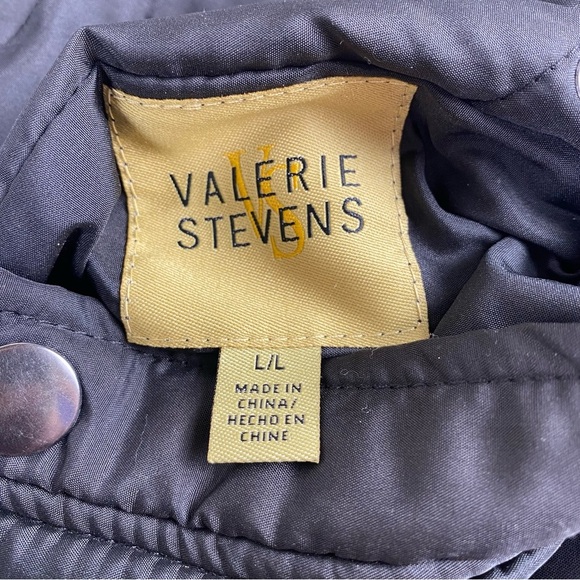 Valerie Stevens Reversible Faux Fur Vest L Full Zip Winter Warm Black Blush Pink - Picture 10 of 12